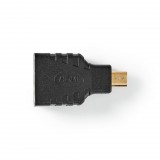Nedis HDMI ™adapter, HDMI™ micro csatlakozó - HDMI™aljzat, fekete (CVGP34907BK) - HDMI
