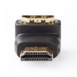 Nedis HDMI-csatlakozó - HDMI-aljzat Adapter 90°-ban hajlított fekete (CVGB34901BK)