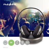 Nedis HPRF210BK és Vezetékes és vezeték nélküli TV Fekete, Ezüst Headset