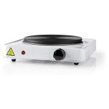 NEDIS KAEP150EWT1 elektromos főzőlap, 1500W, 1 főzőzóna, túlmelegedés elleni védelem, fehér