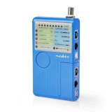 Nedis LAN kábel teszter RJ45, RJ11, BNC és USB AB NWCTM100BU