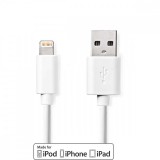 NEDIS Lightning Kábel | USB 2.0 | Apple Lightning, 8 Pólusú | USB-A Dugasz | 480 Mbps | Nikkelezett | 2.00 m | Kerek | PVC | Fehér | Boríték