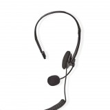 Nedis mikrofonos mono fejhallgató RJ9-csatlakozó fekete (CHSTRJ100BK) (CHSTRJ100BK) - Fejhallgató