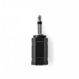 NEDIS Mono audio adapter | 3.5 mm Dugasz | 3.5 mm Aljzat | Nikkelezett | Egyenes | ABS | Fekete | 10 db | Műanyag Zacskó