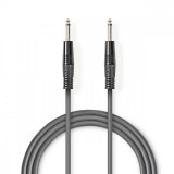NEDIS Mono audio kábel | 6.35 mm Dugasz | 6.35 mm Dugasz | Nikkelezett | 1.50 m | Kerek | PVC