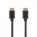 NEDIS Nagy Sebességű HDMI ™ kábel Ethernet | 30.0 m hosszú HDMI™ Csatlakozó | HDMI™ Csatlakozó | 4K@30Hz | ARC | 10.2 Gbps | 30.0 m | Kerek | PVC | Fekete | Papírfüles