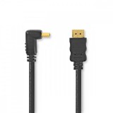 NEDIS Nagy Sebességű HDMI ™ kábel Ethernet | HDMI™ Csatlakozó | HDMI™ Csatlakozó | 4K@30Hz | 10.2 Gbps | 1.50 m | Kerek | PVC | Fekete | Műanyag Zacskó