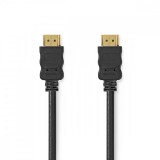 NEDIS Nagy Sebességű HDMI ™ kábel Ethernet | HDMI™ Csatlakozó | HDMI™ Csatlakozó | 4K@30Hz | ARC | 10.2 Gbps | 0.50 m | Kerek | PVC | Fekete | Boríték