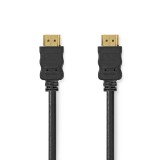 NEDIS Nagy Sebességű HDMI ™ kábel Ethernet | HDMI™ Csatlakozó | HDMI™ Csatlakozó | 4K@30Hz | ARC | 10.2 Gbps | 1.00 m | Kerek | PVC | Fekete | Doboz