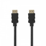 NEDIS Nagy Sebességű HDMI ™ kábel Ethernet | HDMI™ Csatlakozó | HDMI™ Csatlakozó | 4K@30Hz | ARC | 10.2 Gbps | 5.00 m | Kerek | PVC | Fekete | Papírfüles