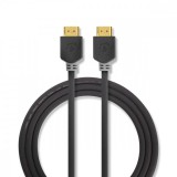 NEDIS Nagy Sebességű HDMI ™ kábel Ethernet | HDMI™ Csatlakozó | HDMI™ Csatlakozó | 4K@60Hz | ARC | 18 Gbps | 5.00 m | Kerek | PVC | Antracit | Doboz