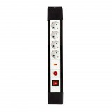 Nedis Pro-Line túlfeszültség ellen védett elosztó 4-irányú 3m fekete (EXS430SPF1PRO) (EXS430SPF1PRO)