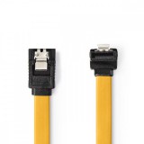 NEDIS SATA kábel | 6 Gbps | SATA 7-Tűs Aljzat | SATA 7-Tűs Aljzat | PVC | 1.00 m | Lapos | PVC | Sárga | Műanyag Zacskó
