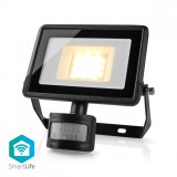 NEDIS SmartLife reflektor Mozgásérzékelő | 1500 lm | Wi-Fi | 20 W | Szabályozható Fehér | 3000 - 6500 K