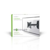 NEDIS Szabadon Mozgatható Fali TV-tartókonzol | 23-55" | Max 30 kg | 1 Forgáspont (TVWM1330BK)