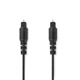 Nedis TosLink Dugasz x2, PVC, optikai audió kábel, 2m (CAGP25000BK20) (CAGP25000BK20) - Audió kábel