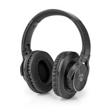 NEDIS Vezeték nélküli Over-Ear fejhallgató | Maximális akkumulátor lejátszási idő: 7 óra | Beépített mikrofon | Nyomás Vezérlés | Hangvezérlés támogatás | Hangerő szabályozás | Utazó tokot tartalmaz