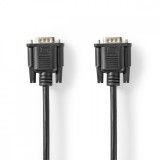 NEDIS VGA kábel | VGA Dugasz | VGA Dugasz | Nikkelezett | Maximális felbontás: 1024x768 | 2.00 m | Kerek | ABS | Fekete | Papírfüles