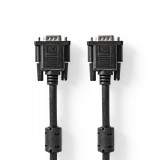 NEDIS VGA kábel | VGA Dugasz | VGA Dugasz | Nikkelezett | Maximális felbontás: 1280x768 | 5.00 m | Kerek | ABS | Fekete | Boríték