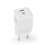 Nedis WCMPD20W100WT hálózati töltő USB-C csatlakozóval 20W fehér (WCMPD20W100WT)