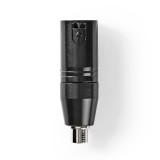 Nedis XLR 3 Pólusú apa - RCA anya adapter (COTP15930BK)