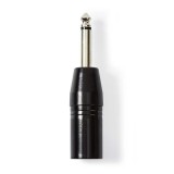 Nedis XLR 3 Tűs - 6.35mm jack monó adapter (COTP15942BK)