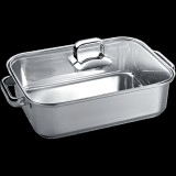 Neff Z9410X1 nemesacél sütőedény üveg fedővel Flex Induction zónához