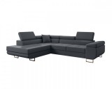 Negyedi MARIO - Sarokgarnitúra (Soro 97 antracit) balos