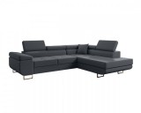 Negyedi MARIO - Sarokgarnitúra (Soro 97 antracit) jobbos