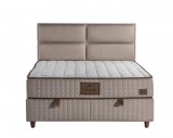 Negyedi SUNRISE New boxspring ágy (160 x 200 cm) - krém