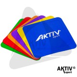 Négyzet alakú padlójelölő szett Aktivsport 6 db