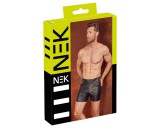 NEK - hosszított, fém csatos férfi short (fekete)