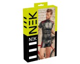 NEK - piros betétes, cipzáras férfi felső (fekete)