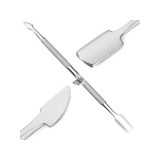 Nemesacél körömápoló spatula és kaparó hibrid körömápoláshoz