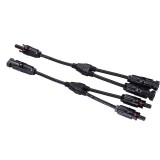 NEMSEMMI 2 db napelem csatlakozó készlet MC4 Y közösítő, elosztó 1000V 30A