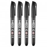 NEO 4db jelölőfilc, vízálló olajalapú festékkel, használat előtt felrázandó, fekete, normál hegyű (13-856)