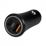NEO Autós USB adapter,12-24V, USB-A, USB-C csatlakozókkal (GD036)