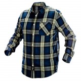 NEO Flanel ing, kék-oliva-fekete, 100% pamut, M (81-541-M)