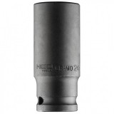 NEO Hosszú gépi dugókulcs 1/2", 24 mm, Cr-Mo
