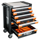 NEO Műhelykocsi 7 fiókkal, 330db szerszámmal 805x972x460mm, szerszámkocsi (84-220-6)