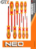 Neo Tools 1000V szigetelt csavarhúzó készlet 9 db-os - szerszám