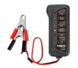 NEO Tools 11-986 Akkumulátor teszter, digitális, akku állapot, generátor töltés ellenőrzése 12V