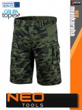 Neo Tools CAMO GREEN pamutgazdag technikai rövidnadrág - munkaruha