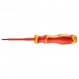 NEO TOOLS Csavarhúzó lapos, 1000V, szigetelt, 0.4x2.5x75mm, S2 acél 25 év garanciával 04-130