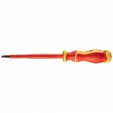 NEO TOOLS Csavarhúzó lapos, 1000V, szigetelt, 1x5,5x125mm, S2 acél 25 év garanciával 04-133