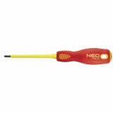 NEO TOOLS Csavarhúzó lapos 3.0X100 1000V szigetelt 25 év garanciával 04-052