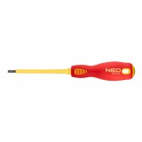 NEO TOOLS Csavarhúzó lapos 4.0X100 1000V szigetelt 25 év garanciával 04-053