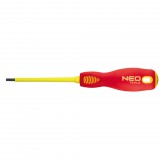 NEO TOOLS Csavarhúzó lapos 5.5X125 1000V szigetelt 25 év garanciával 04-054