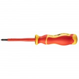 NEO TOOLS Csavarhúzó PH 1000V, szigetelt, PH1x4.5x80mm, S2 acél 25 év garanciával 04-138