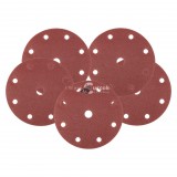 NEO TOOLS Csiszolókorong tépőzáras 150mm, P80, 9 lyukkal, 5db, 04-721-hez 08-992